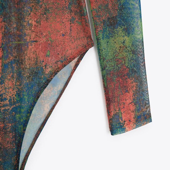 ZARA | Tulle Bodysuit - Picture 8 of 8